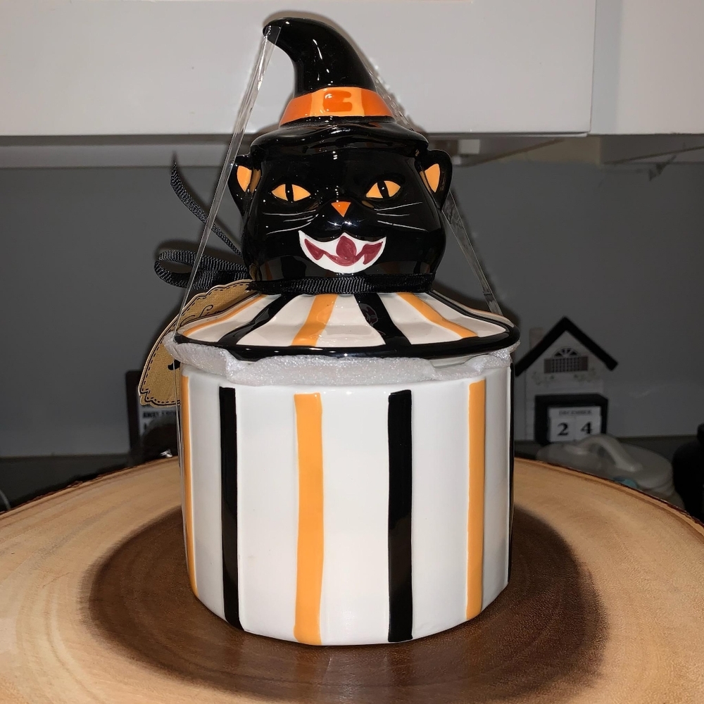 SWEET STREET Witch Cat Canister
